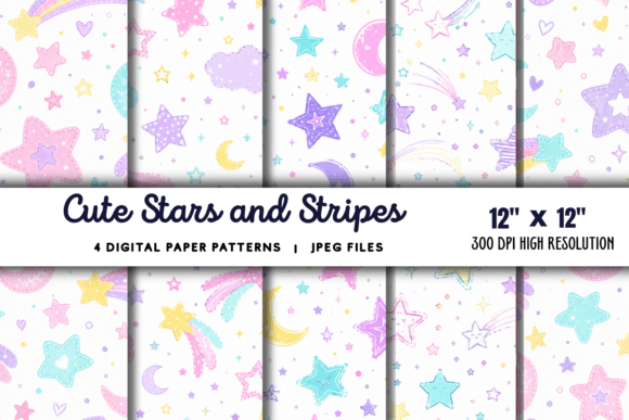 Download Stars and Stripes Digital Paper - Stars and stripes Collection