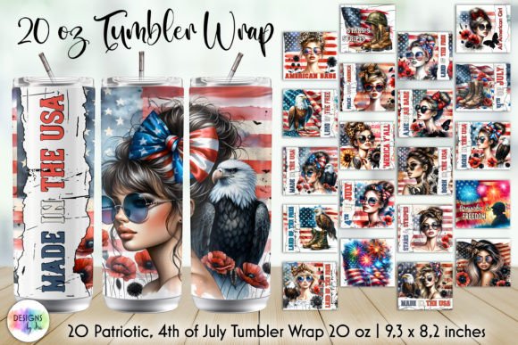Download American Babe Patriotic Tumblers Bundle - Tumblers Collection