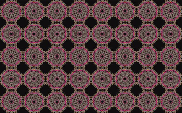 Download Bright Lines of Batik-style Mandala - Bright Collection