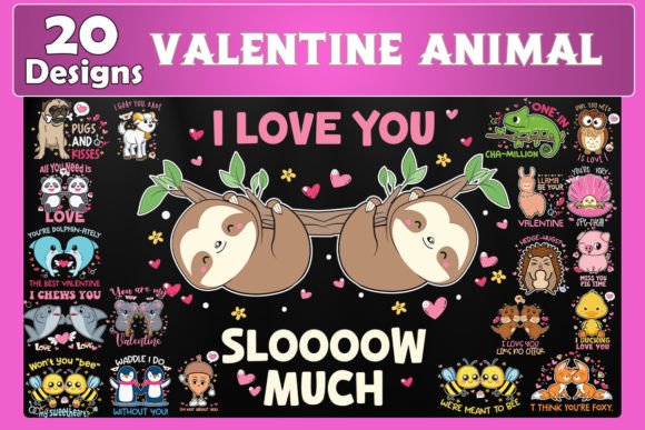 Download Cute Animal Valentine Bundle - Premium Resources